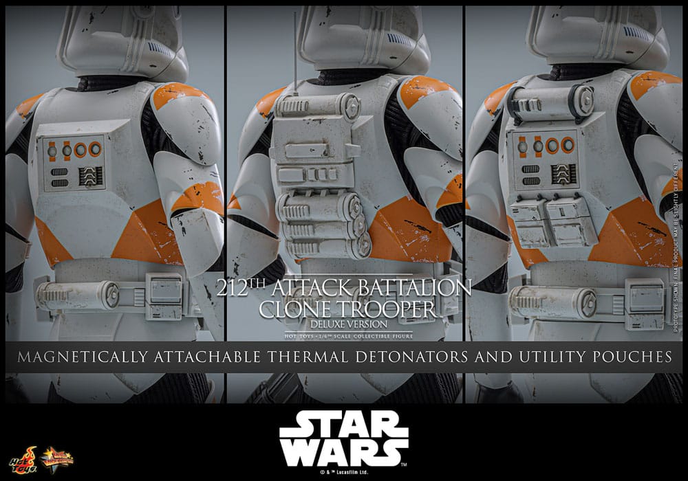 Star Wars: The Clone Wars Action Figure 1/6 212th Attack Battalion Clone Trooper Deluxe Version 30 cm