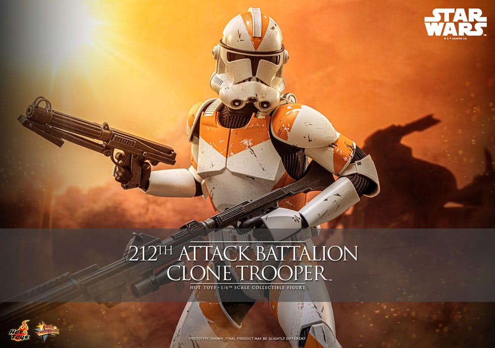 Star Wars: The Clone Wars Action Figure 1/6 212th Attack Battalion Clone Trooper Deluxe Version 30 cm