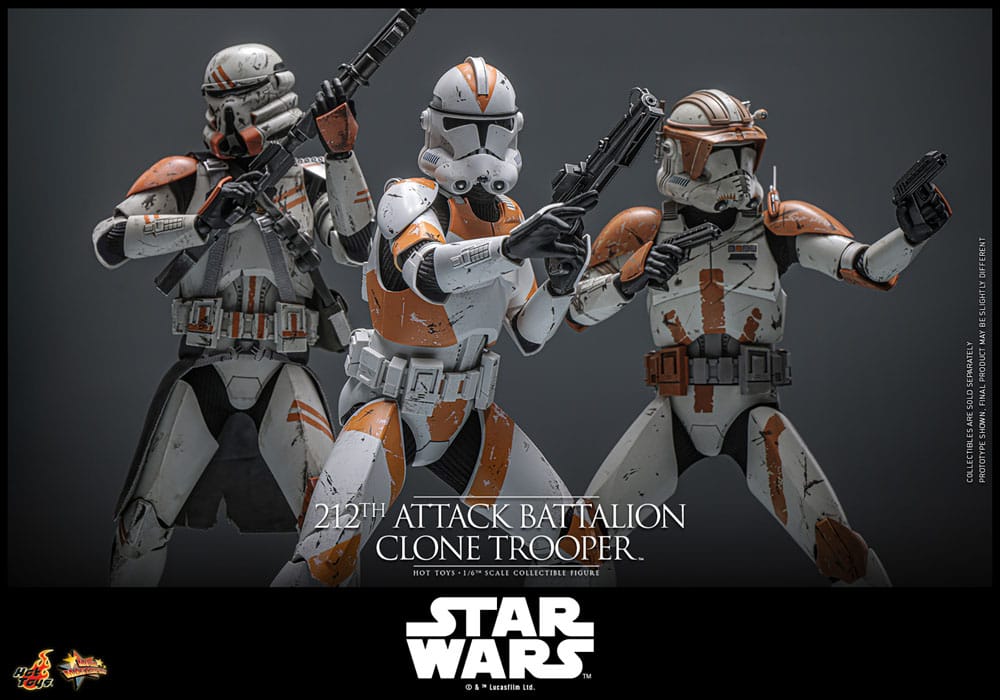 Star Wars: The Clone Wars Action Figure 1/6 212th Attack Battalion Clone Trooper 30 cm
