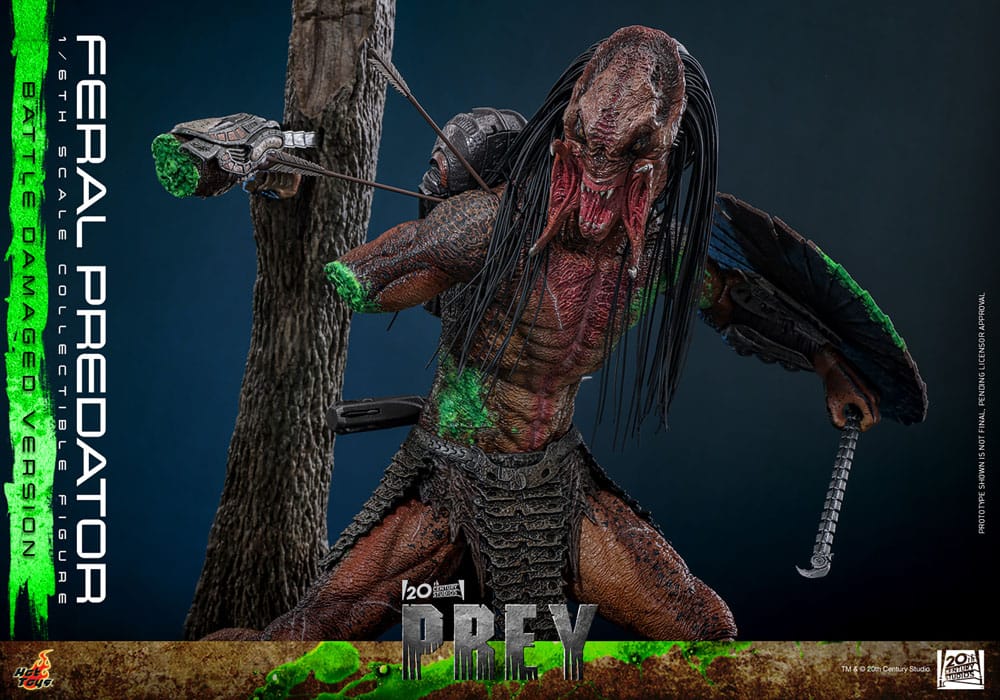 Prey Action Figure 1/6 Feral Predator (Battle Damaged Version) 37 cm