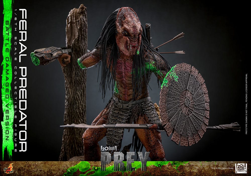 Prey Action Figure 1/6 Feral Predator (Battle Damaged Version) 37 cm