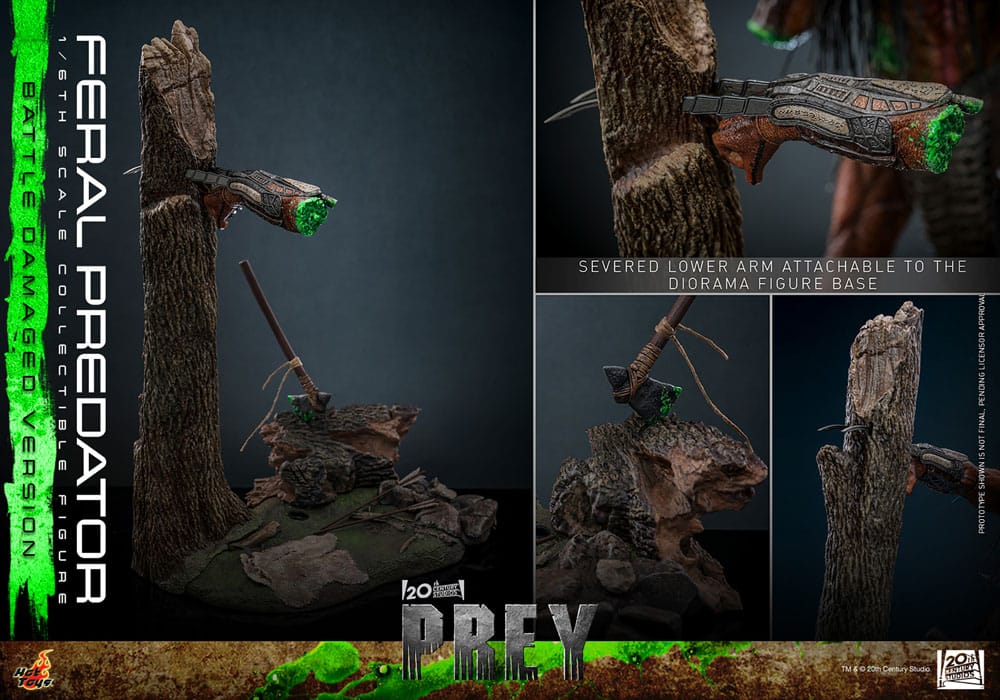 Prey Action Figure 1/6 Feral Predator (Battle Damaged Version) 37 cm