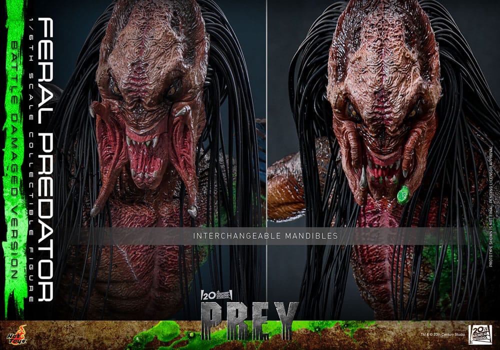 Prey Action Figure 1/6 Feral Predator (Battle Damaged Version) 37 cm
