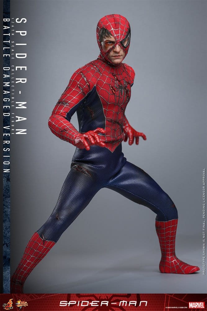 Spider-Man Movie Masterpiece Action Figure 1/6 Spider-Man (Battle Damaged Version) 30 cm