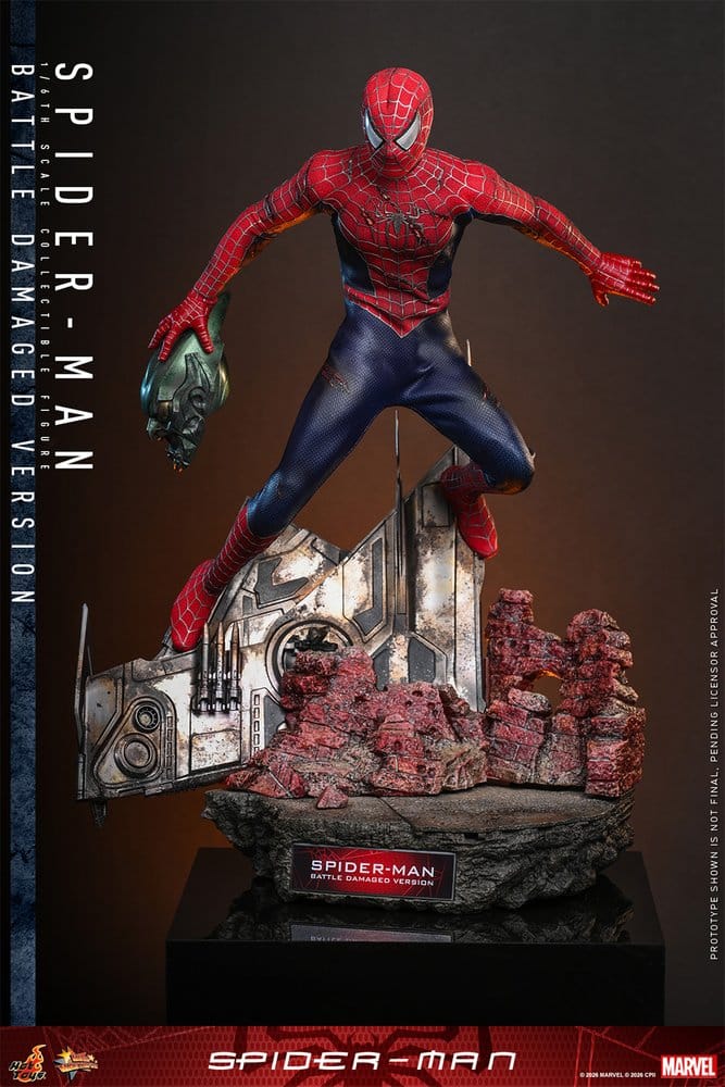 Spider-Man Movie Masterpiece Action Figure 1/6 Spider-Man (Battle Damaged Version) 30 cm
