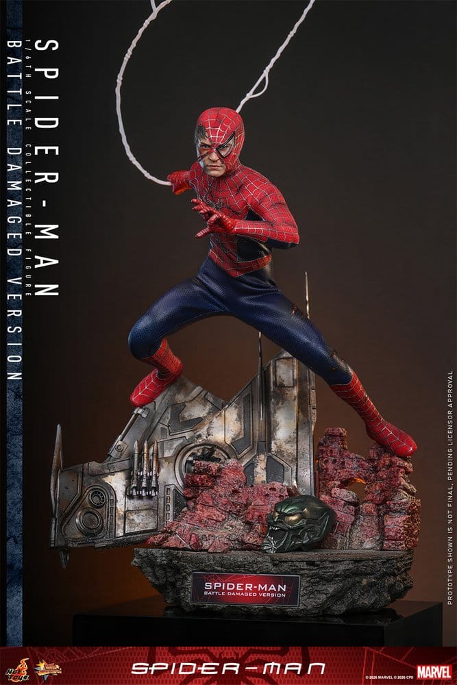 Spider-Man Movie Masterpiece Action Figure 1/6 Spider-Man (Battle Damaged Version) 30 cm