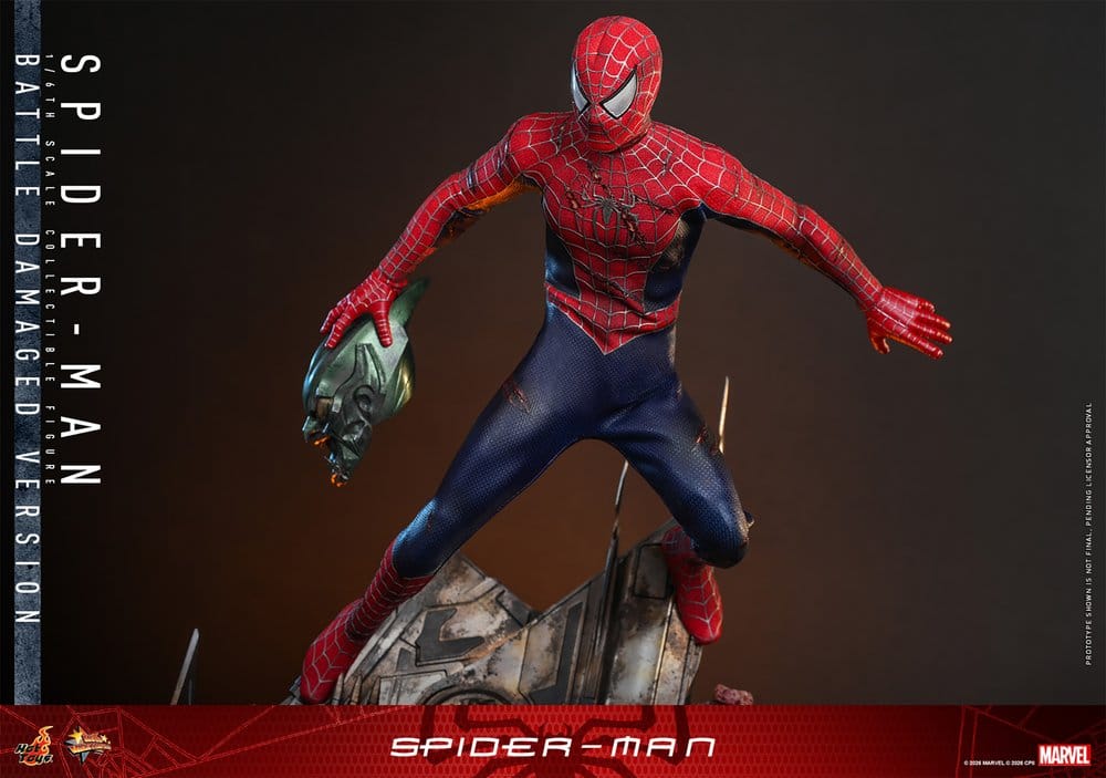 Spider-Man Movie Masterpiece Action Figure 1/6 Spider-Man (Battle Damaged Version) 30 cm