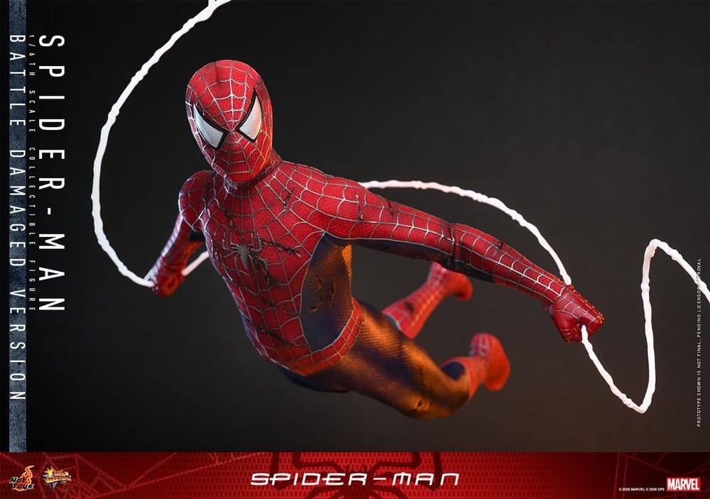 Spider-Man Movie Masterpiece Action Figure 1/6 Spider-Man (Battle Damaged Version) 30 cm