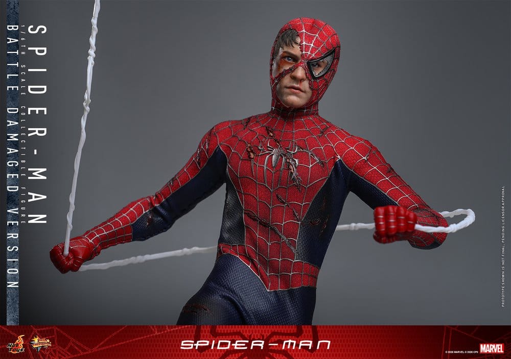 Spider-Man Movie Masterpiece Action Figure 1/6 Spider-Man (Battle Damaged Version) 30 cm