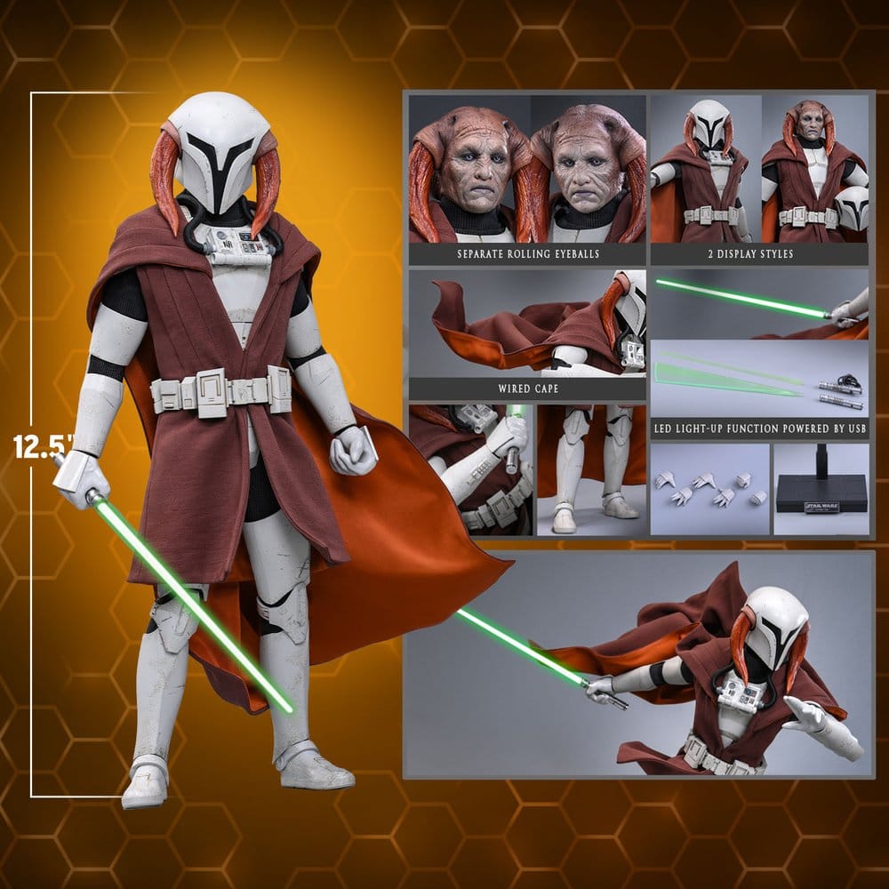 Star Wars: The Clone Wars Television Masterpiece Action Figure 1/6 Saesee Tiin (Clone Armor) (Hot Toys Exclusive) 32 cm