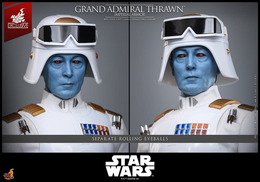 Star Wars: Rebels Television Masterpiece Action Figure 1/6 Grand Admiral Thrawn (Imperial Armor) Hot Toys Exclusive 32 cm