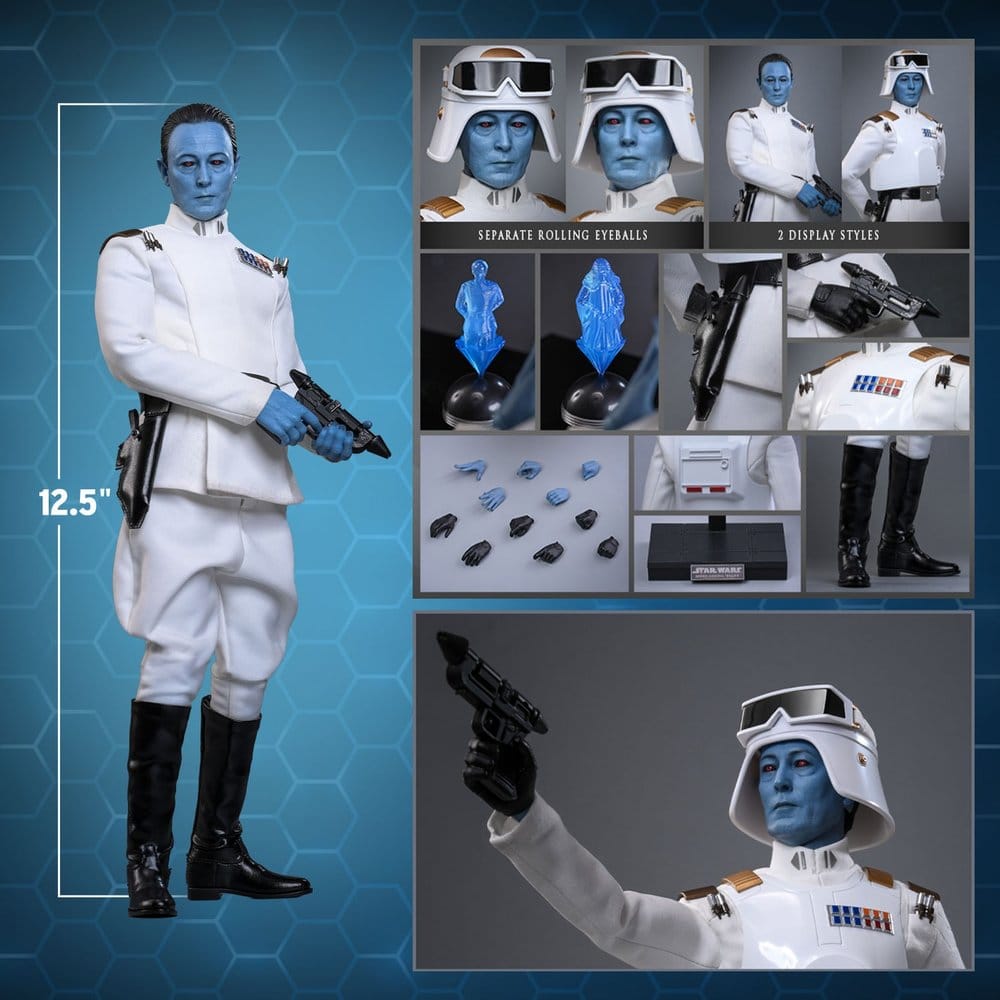 Star Wars: Rebels Television Masterpiece Action Figure 1/6 Grand Admiral Thrawn (Imperial Armor) Hot Toys Exclusive 32 cm