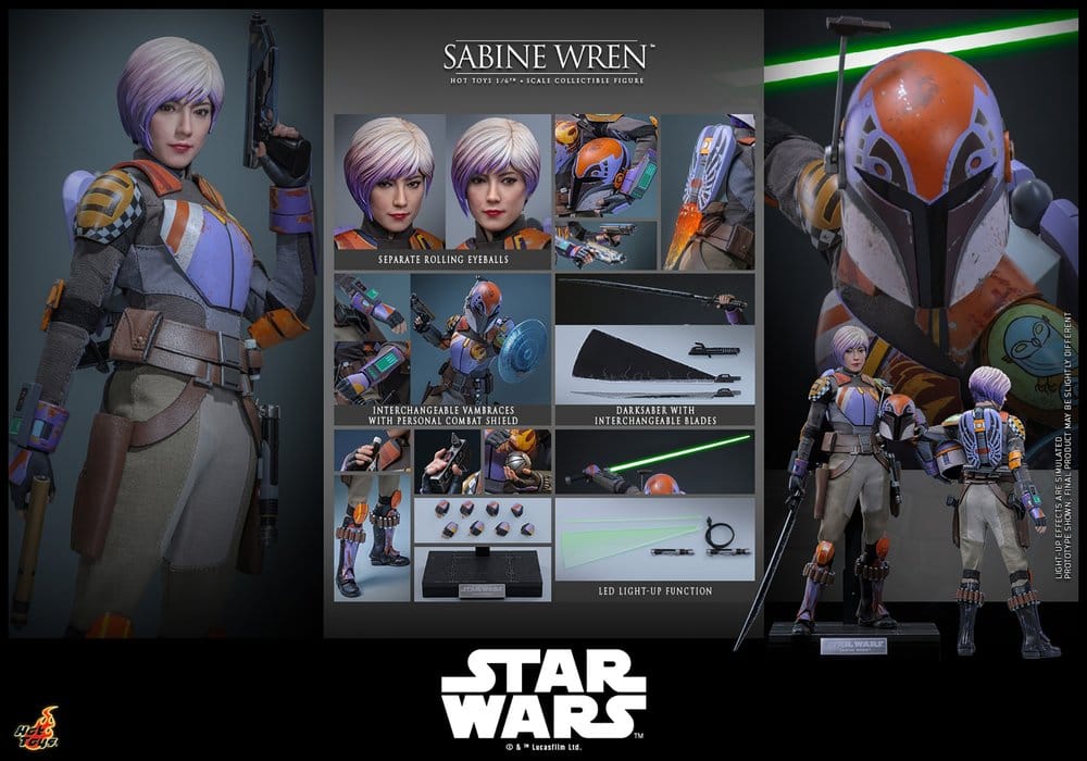 Star Wars: Rebels Television Masterpiece Action Figure 1/6 Sabine Wren 29 cm