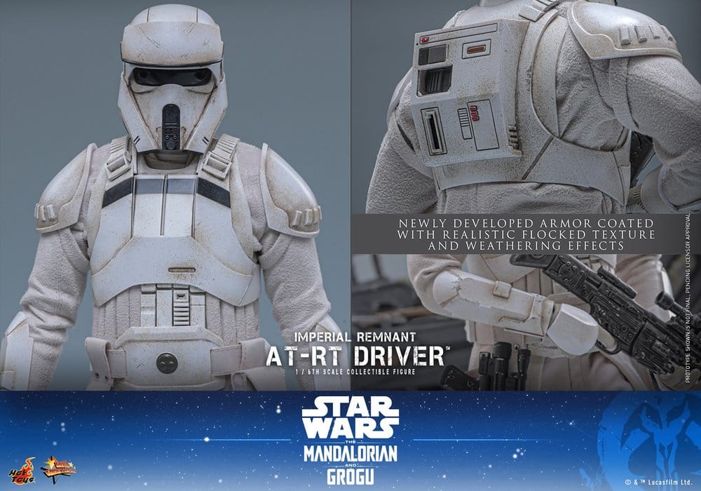 Star Wars: The Mandalorian & Grogu Movie Masterpiece Action Figure 1/6 Imperial Remnant AT-RT Driver 30 cm