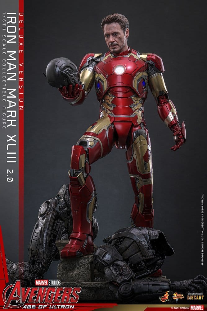 Avengers: Age of Ultron Movie Masterpiece Diecast Action Figure 1/6 Iron Man Mark XLIII (2.0) (Deluxe Version) 32 cm