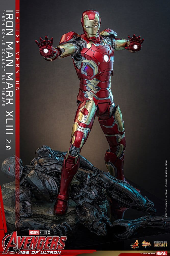 Avengers: Age of Ultron Movie Masterpiece Diecast Action Figure 1/6 Iron Man Mark XLIII (2.0) (Deluxe Version) 32 cm