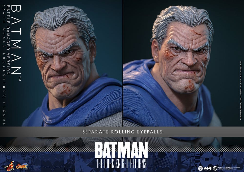 Batman: The Dark Knight Returns Comic Masterpiece Action Figure 1/6 Batman (Battle Damaged Version) 32 cm
