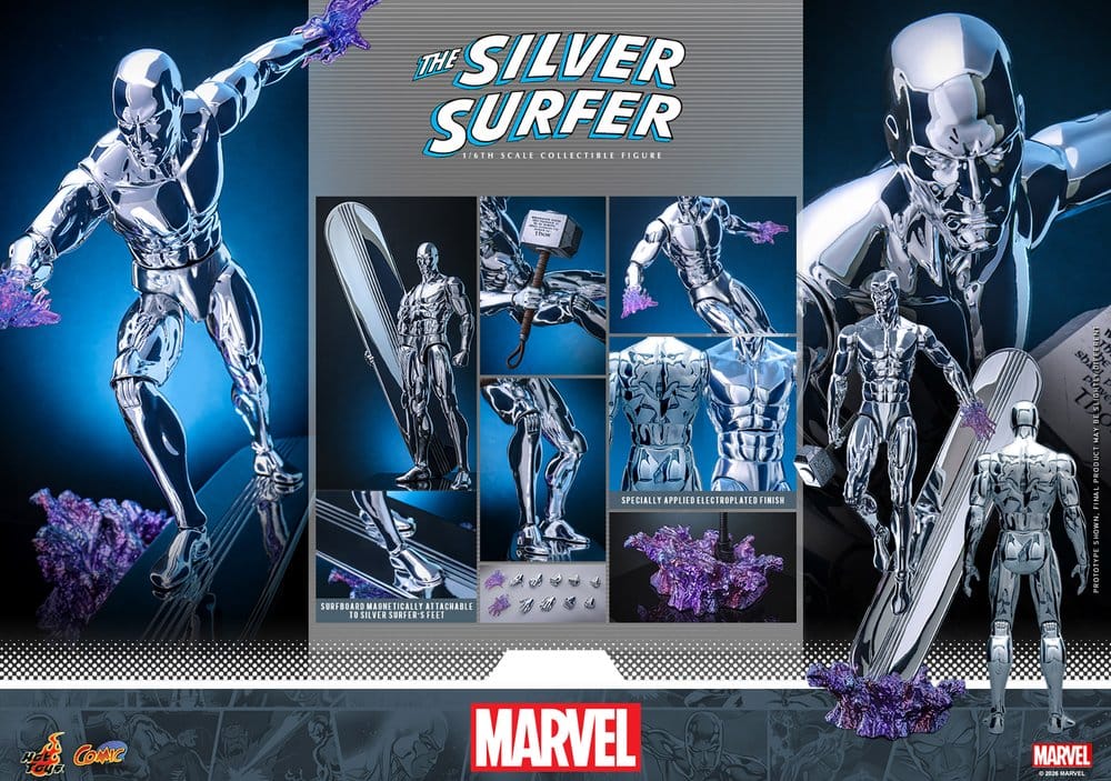 Marvel Action Figure 1/6 Silver Surfer 32 cm