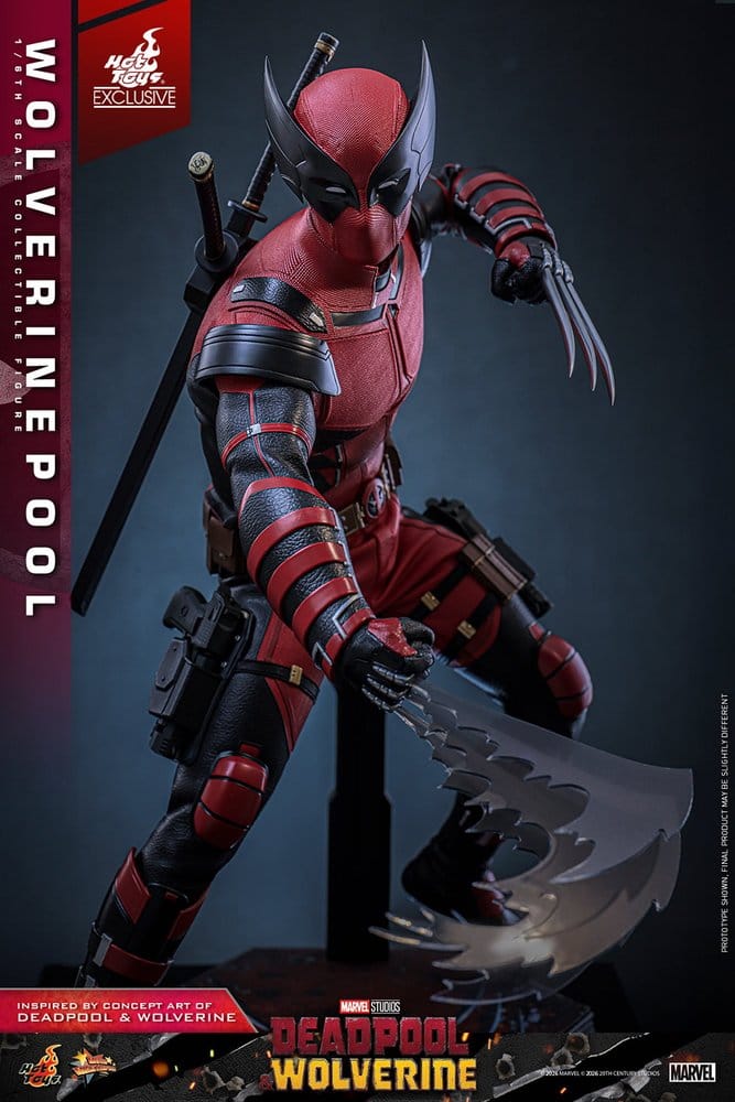 Deadpool & Wolverine Movie Masterpiece Action Figure 1/6 Wolverinepool Hot Toys Exclusive 31 cm