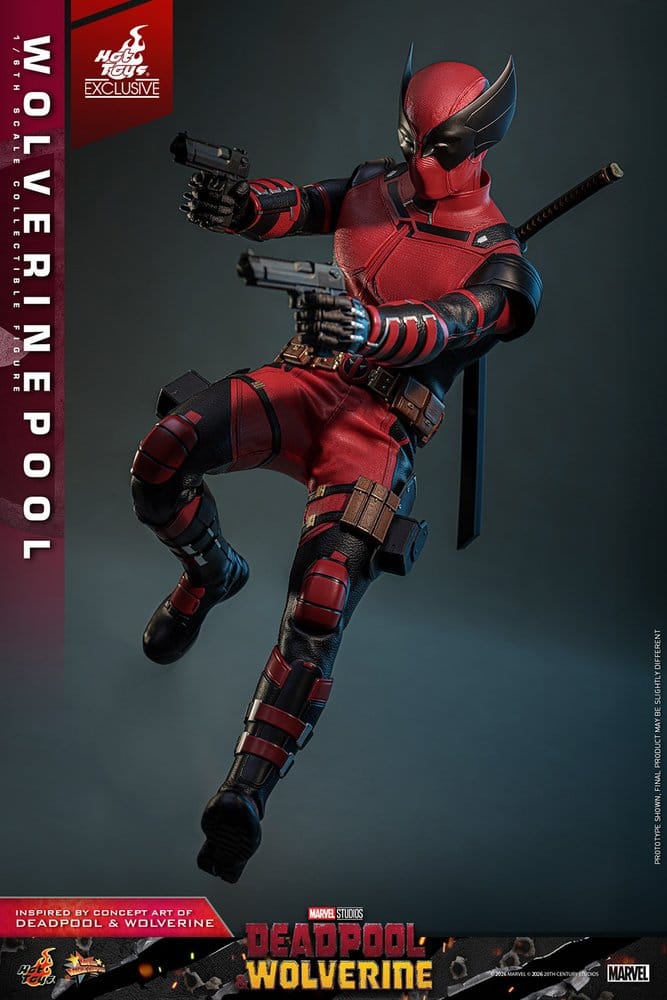 Deadpool & Wolverine Movie Masterpiece Action Figure 1/6 Wolverinepool Hot Toys Exclusive 31 cm