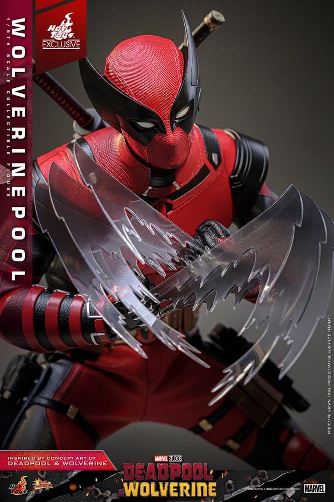 Deadpool & Wolverine Movie Masterpiece Action Figure 1/6 Wolverinepool Hot Toys Exclusive 31 cm