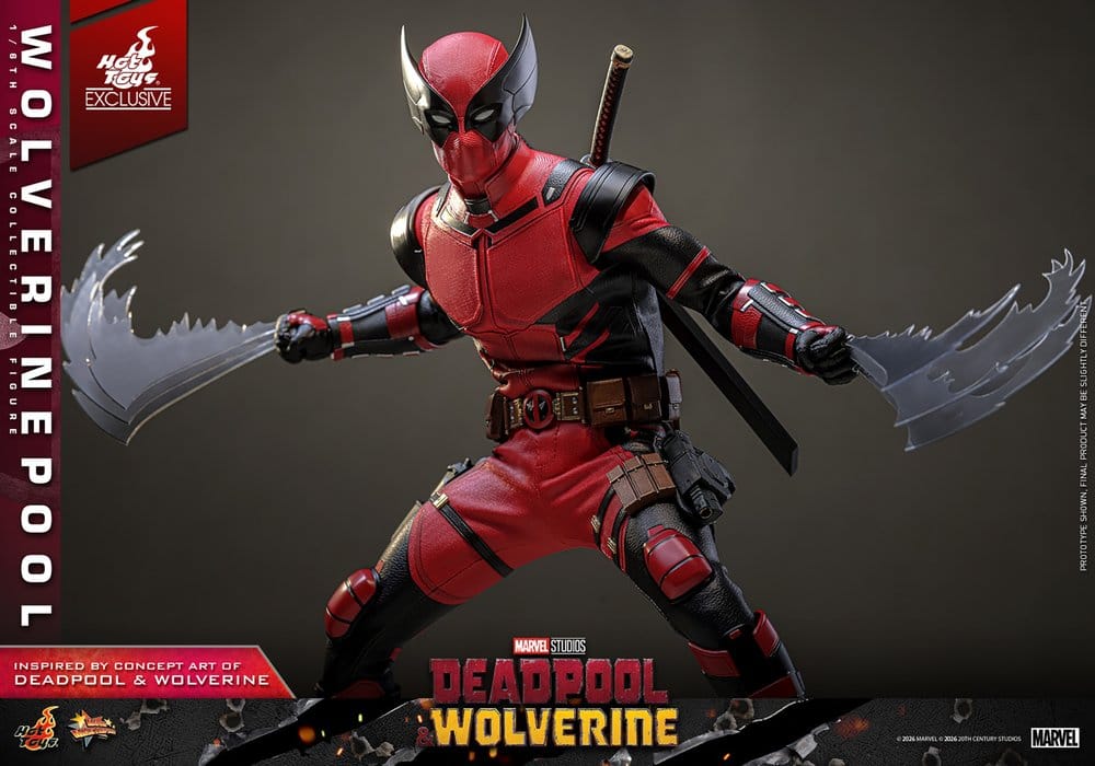 Deadpool & Wolverine Movie Masterpiece Action Figure 1/6 Wolverinepool Hot Toys Exclusive 31 cm