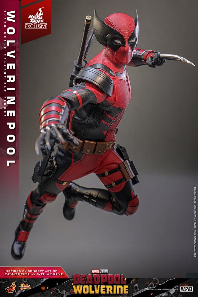Deadpool & Wolverine Movie Masterpiece Action Figure 1/6 Wolverinepool Hot Toys Exclusive 31 cm
