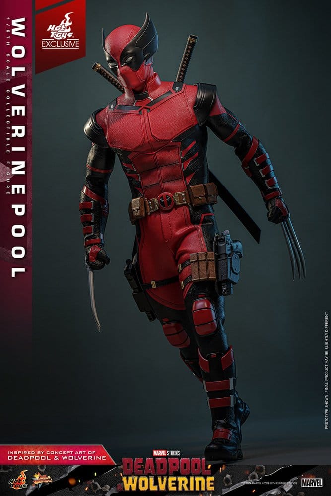 Deadpool & Wolverine Movie Masterpiece Action Figure 1/6 Wolverinepool Hot Toys Exclusive 31 cm