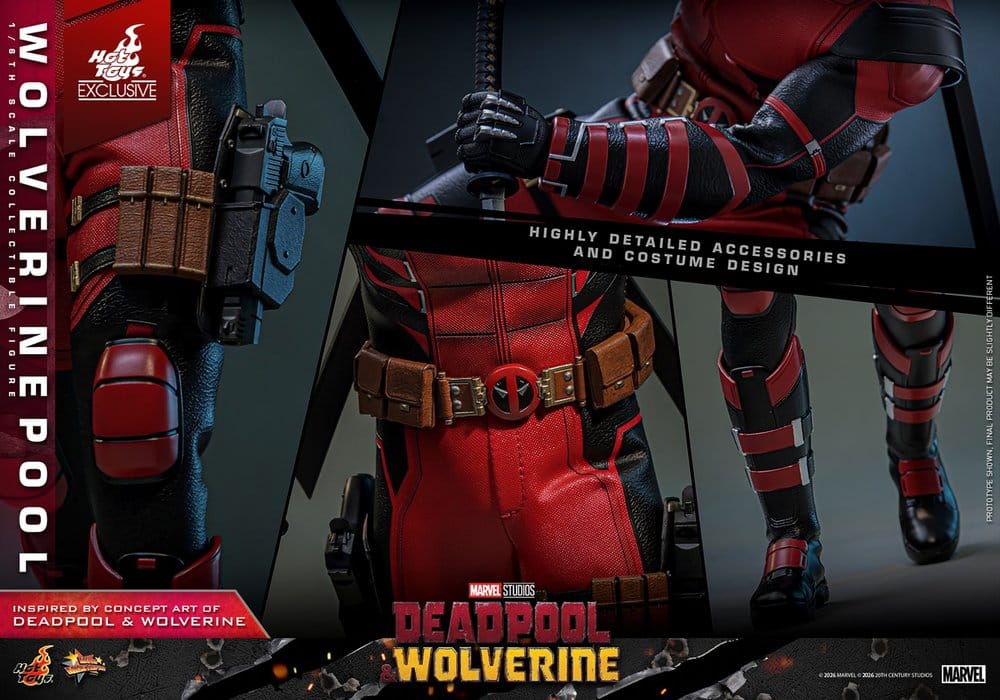 Deadpool & Wolverine Movie Masterpiece Action Figure 1/6 Wolverinepool Hot Toys Exclusive 31 cm