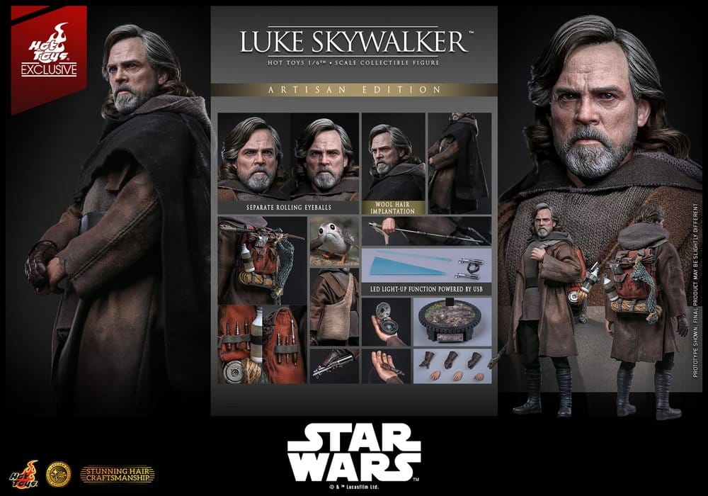 Star Wars: The Last Jedi Movie Masterpiece Action Figure 1/6 Luke Skywalker (Artisan Edition) 29 cm