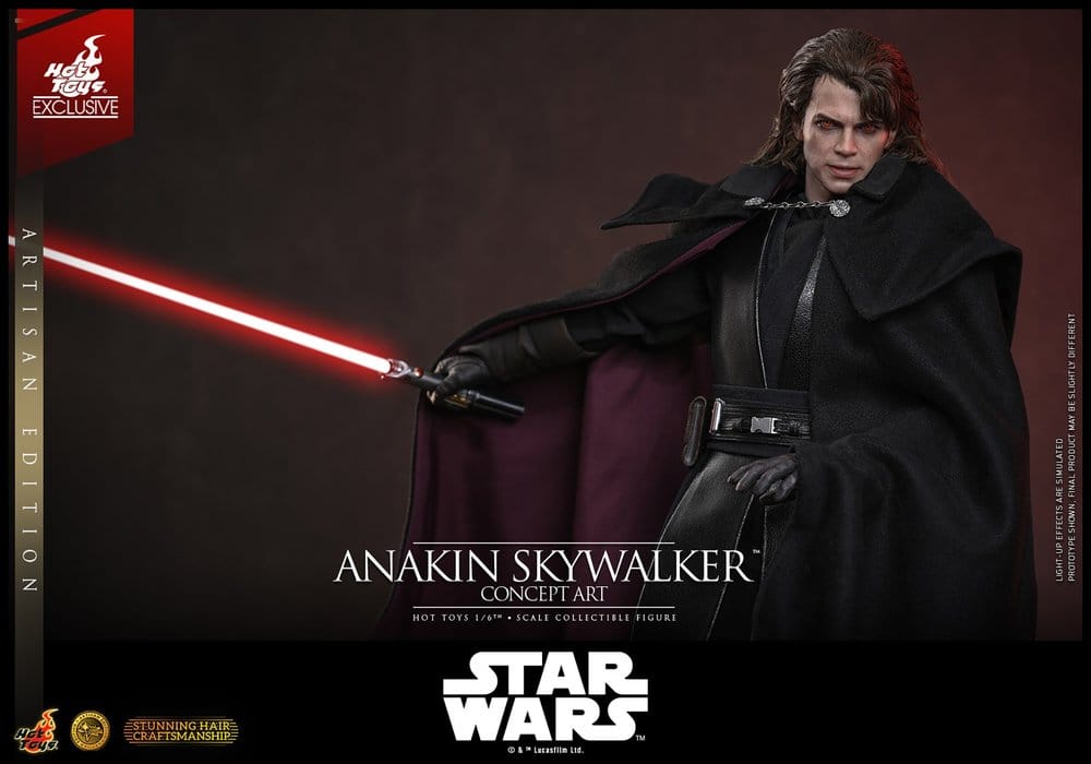 Star Wars Episode III: Revenge Of The Sith Movie Masterpiece Action Figure 1/6 Anakin Skywalker (Concept Art Version) (Artisan Edition) Hot Toys Exclusive 31 cm