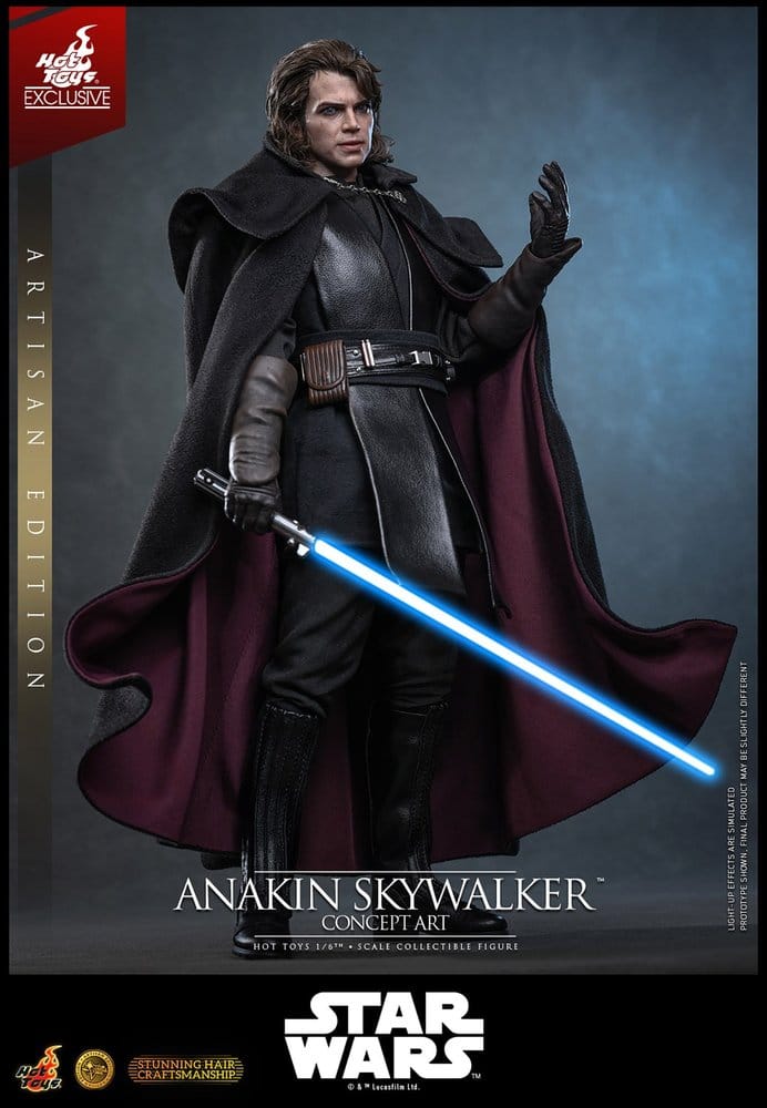 Star Wars Episode III: Revenge Of The Sith Movie Masterpiece Action Figure 1/6 Anakin Skywalker (Concept Art Version) (Artisan Edition) Hot Toys Exclusive 31 cm