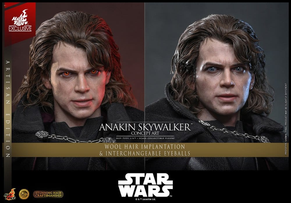 Star Wars Episode III: Revenge Of The Sith Movie Masterpiece Action Figure 1/6 Anakin Skywalker (Concept Art Version) (Artisan Edition) Hot Toys Exclusive 31 cm