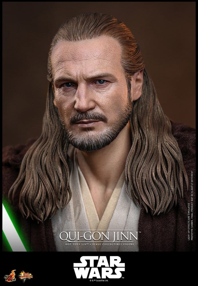 Star Wars: The Phantom Menace Movie Masterpiece Action Figure 1/6 Qui-Gon Jinn (Artisan Edition) Hot Toys Exclusive 32 cm