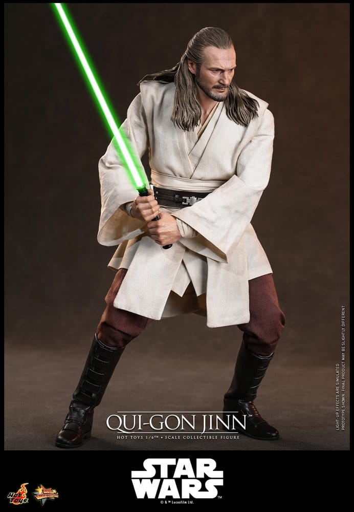 Star Wars: The Phantom Menace Movie Masterpiece Action Figure 1/6 Qui-Gon Jinn (Artisan Edition) Hot Toys Exclusive 32 cm
