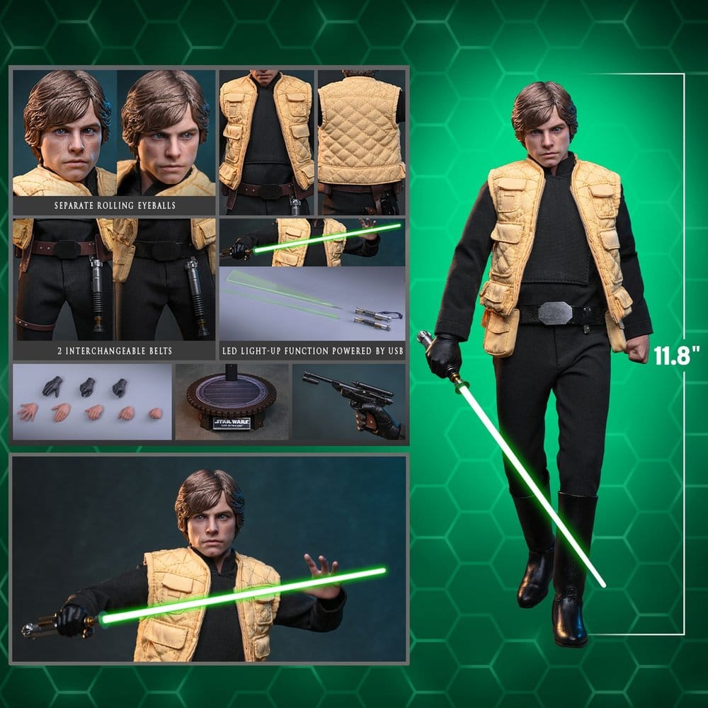 Star Wars Comic Masterpiece Action Figure 1/6 Luke Skywalker (Shadows Of The Empire) (Hot Toys Exclusive) 28 cm