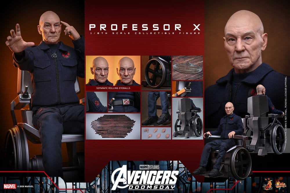 Marvel X-Men Action Figure 1/6 Professor X 25 cm