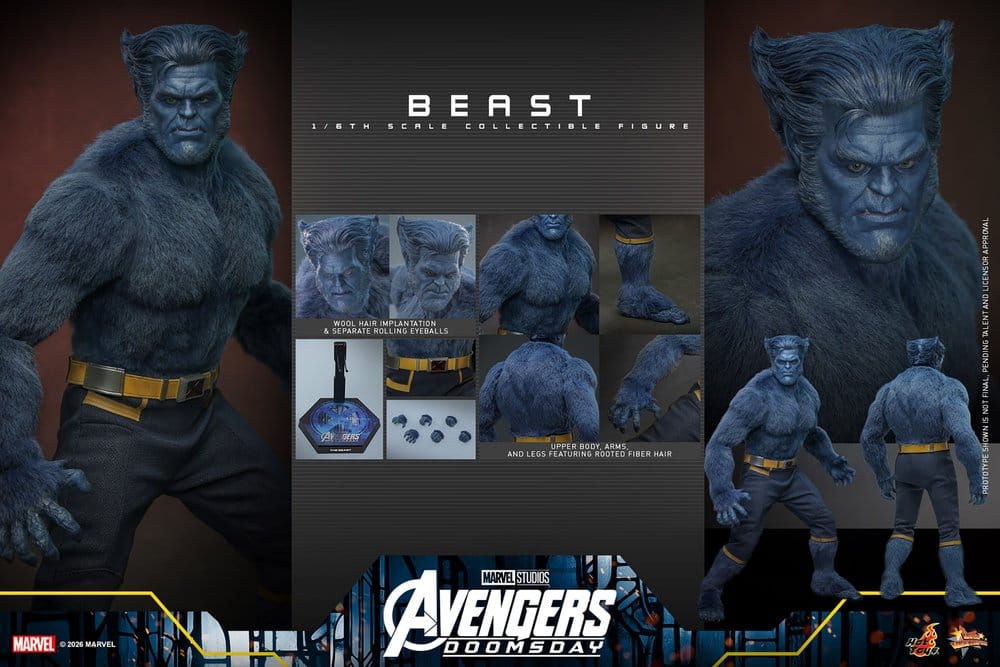 Marvel X-Men Movie Masterpiece Action Figure 1/6 Beast (Collector Edition) 33 cm
