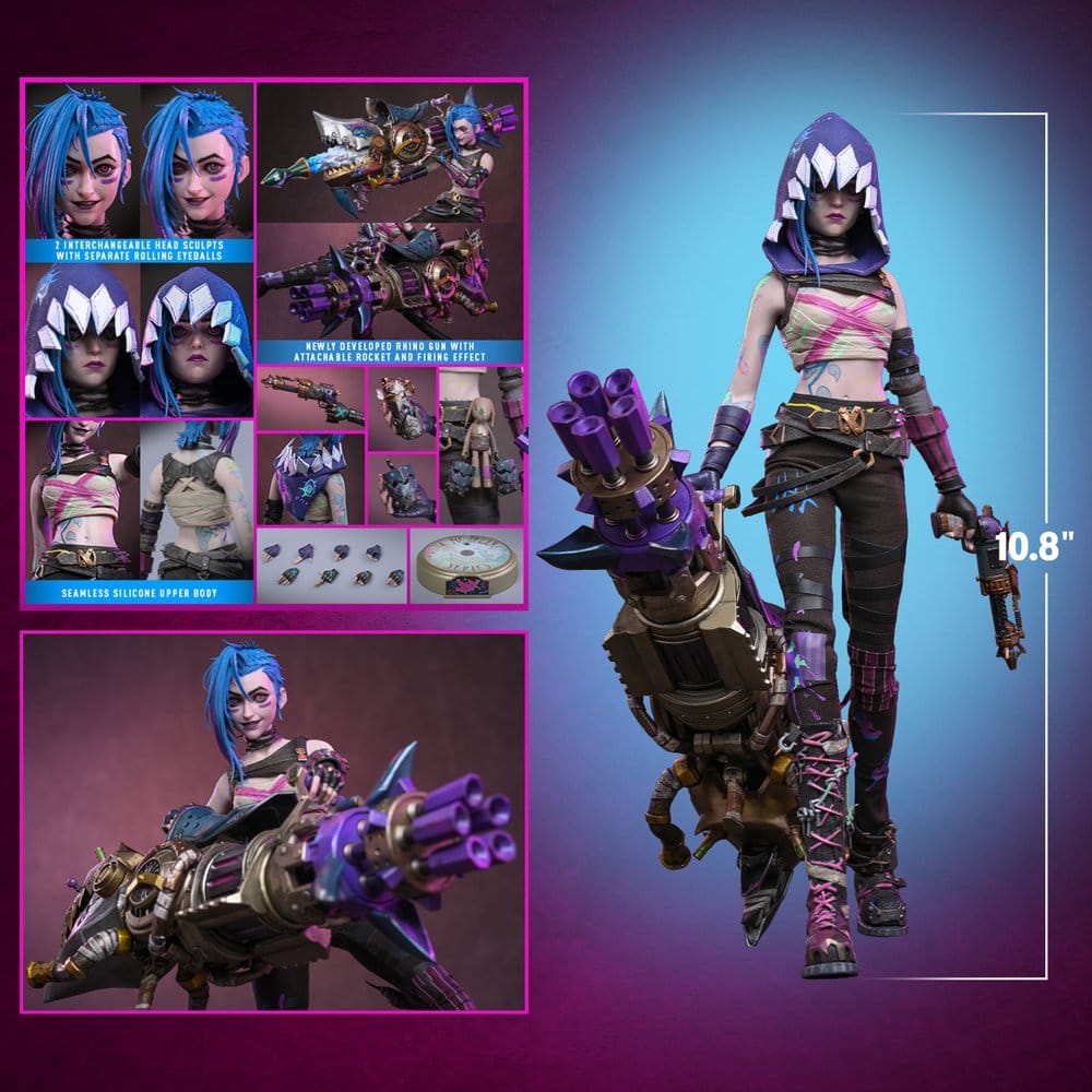 Arcane Action Figure 1/6 Fractured Jinx 28 cm