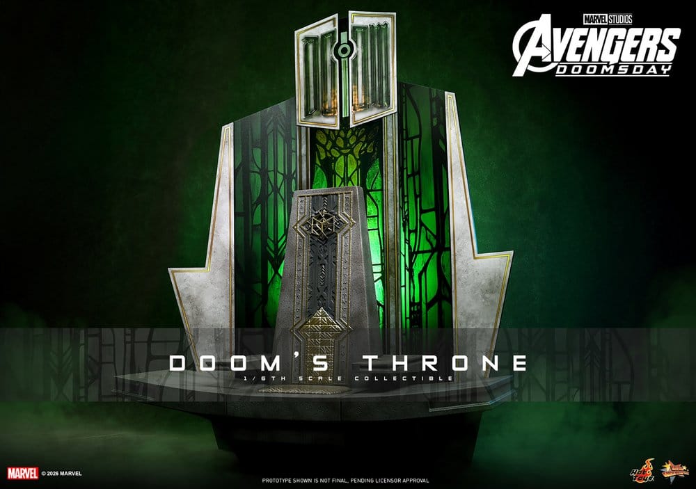 Avengers: Doomsday Movie Masterpiece Action Figure Accessory 1/6 Doom's Throne 33 cm