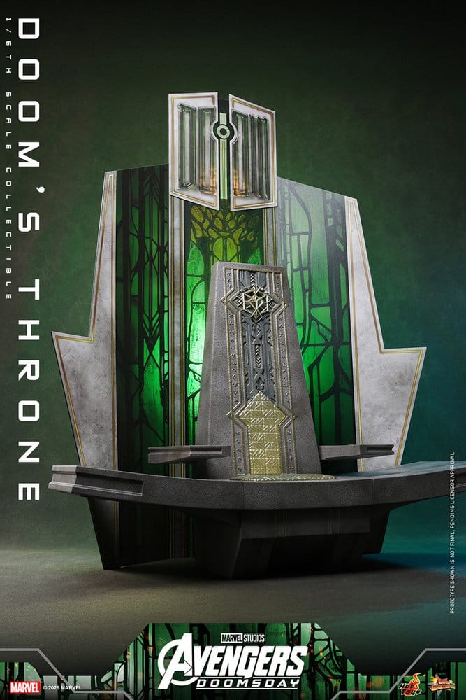 Avengers: Doomsday Movie Masterpiece Action Figure Accessory 1/6 Doom's Throne 33 cm