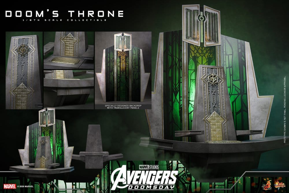 Avengers: Doomsday Movie Masterpiece Action Figure Accessory 1/6 Doom's Throne 33 cm