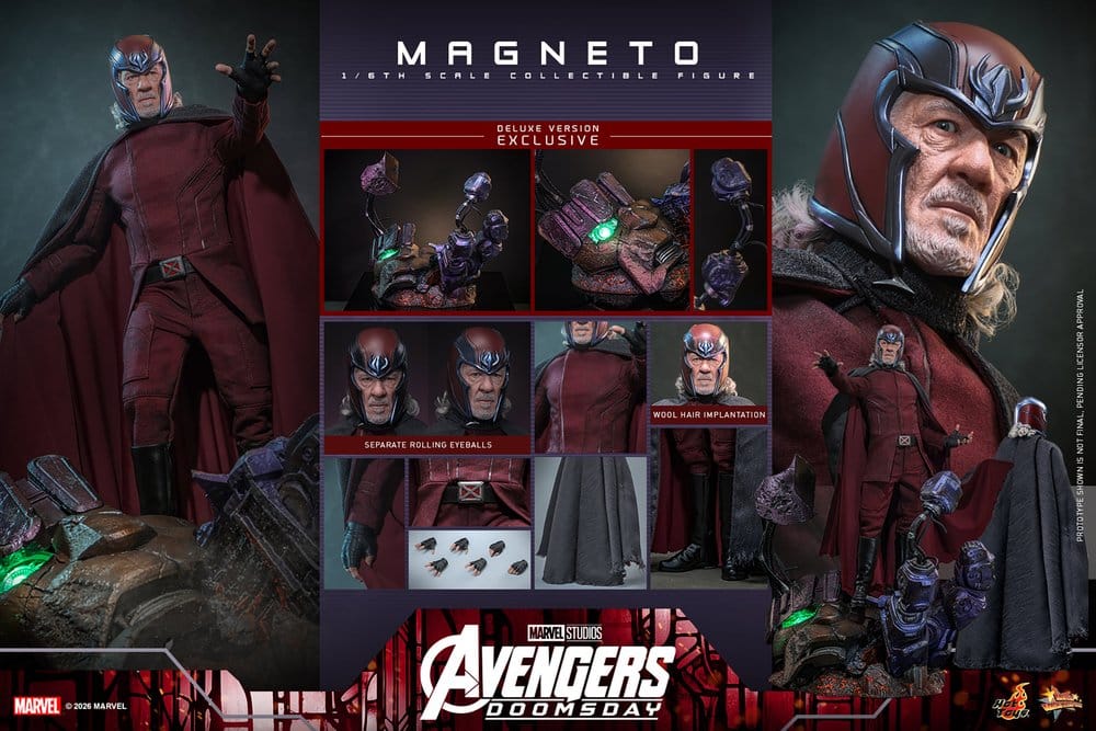 Avengers: Doomsday Movie Masterpiece Action Figure 1/6 Magneto (Deluxe Version) 30 cm