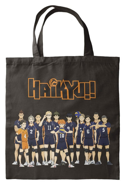 Tote Bag Haikyu Black 40 x 35 cm