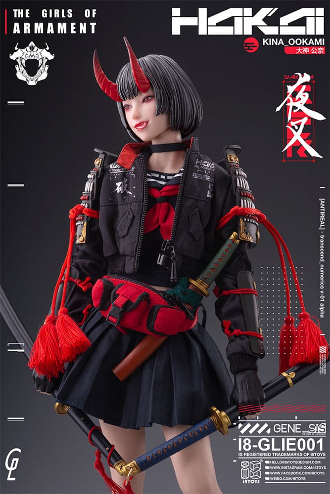 Original Character i8Toys x Gharliera Action Figure 1/6 The Girls of Armament Kina Ookami 28 cm