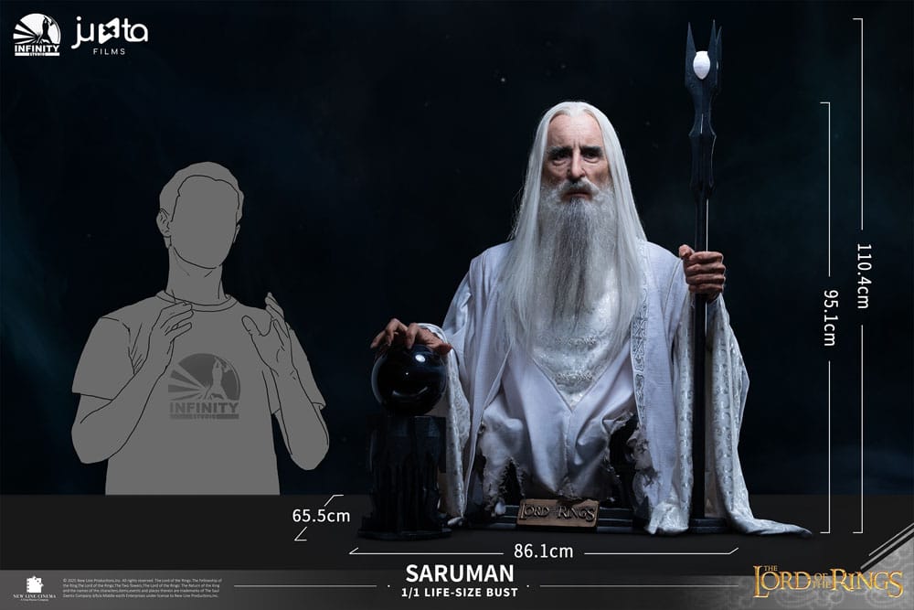 Lord of the Rings Life Size Bust 1/1 Saruman 110 cm
