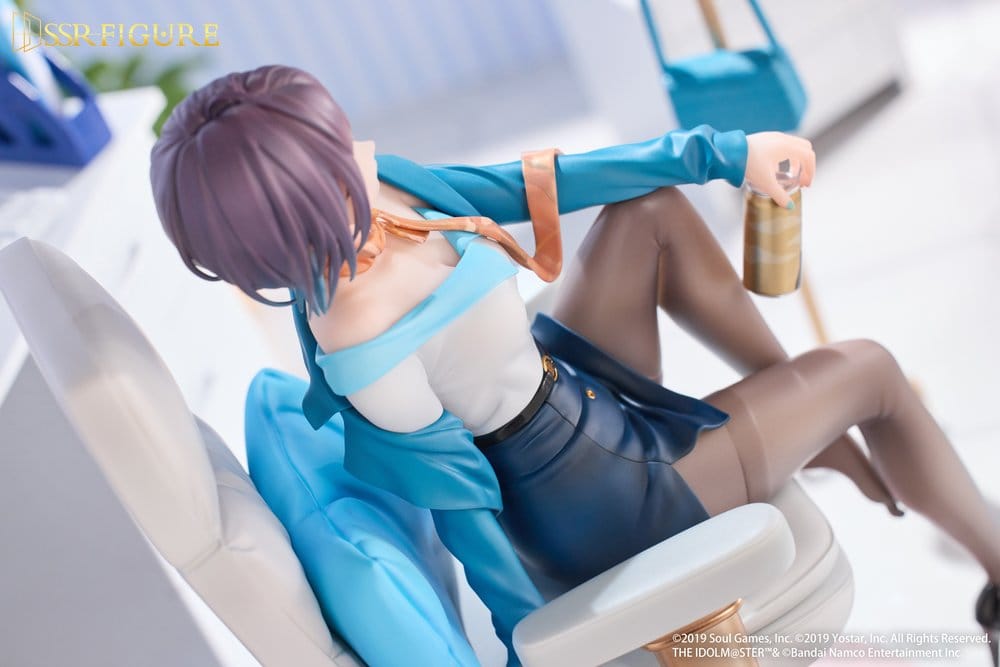 Idolmaster Shiny Colors x Mahjong Soul SSR PVC Statue 1/7 Asakura Tooru Leisurely Grace Ver. 21 cm