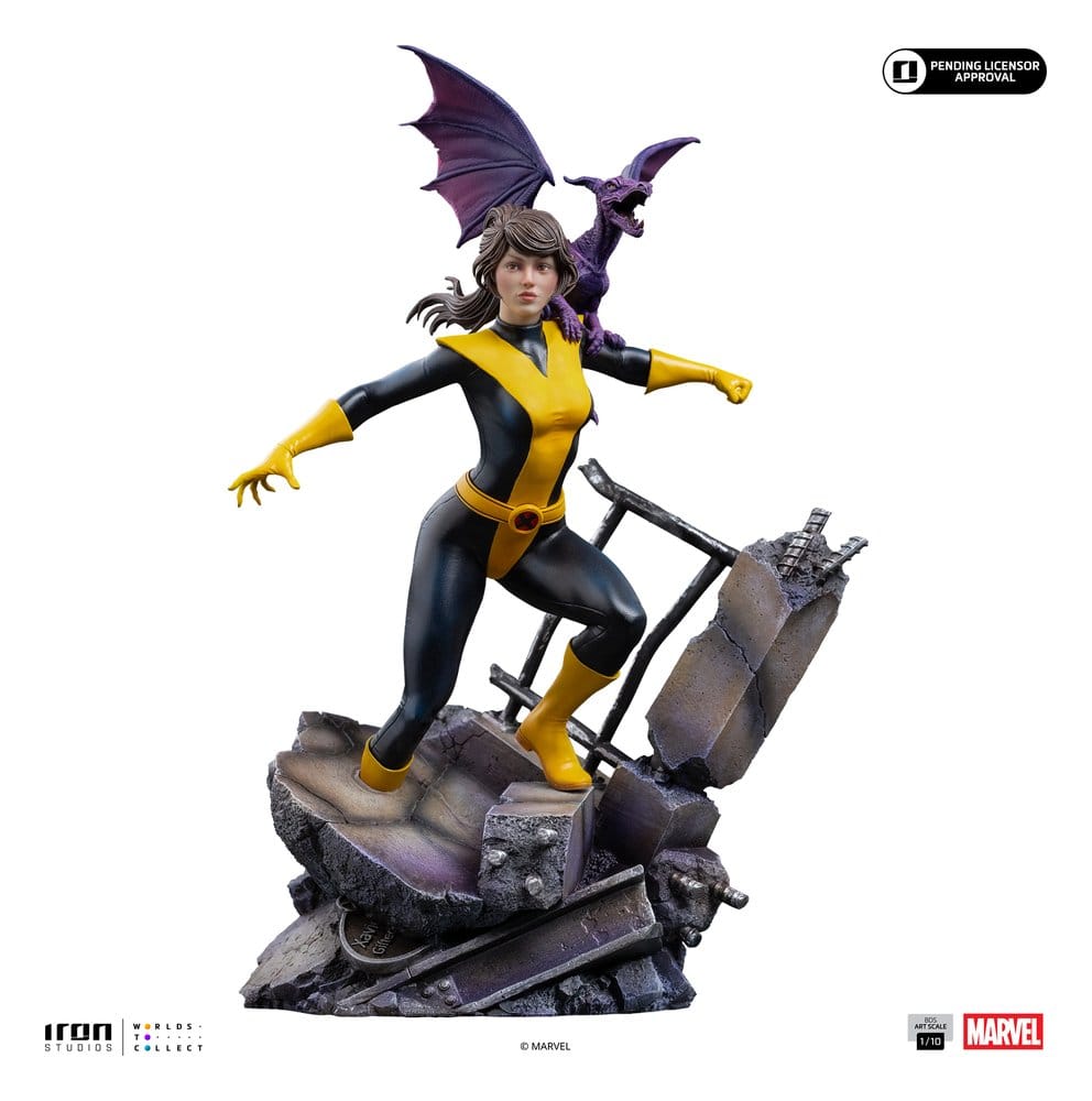 Marvel Kitty Pride & Lockheed X-Men Comics BDS Art Scale Statue 1/10 Kitty Pride & Lockheed 24 cm