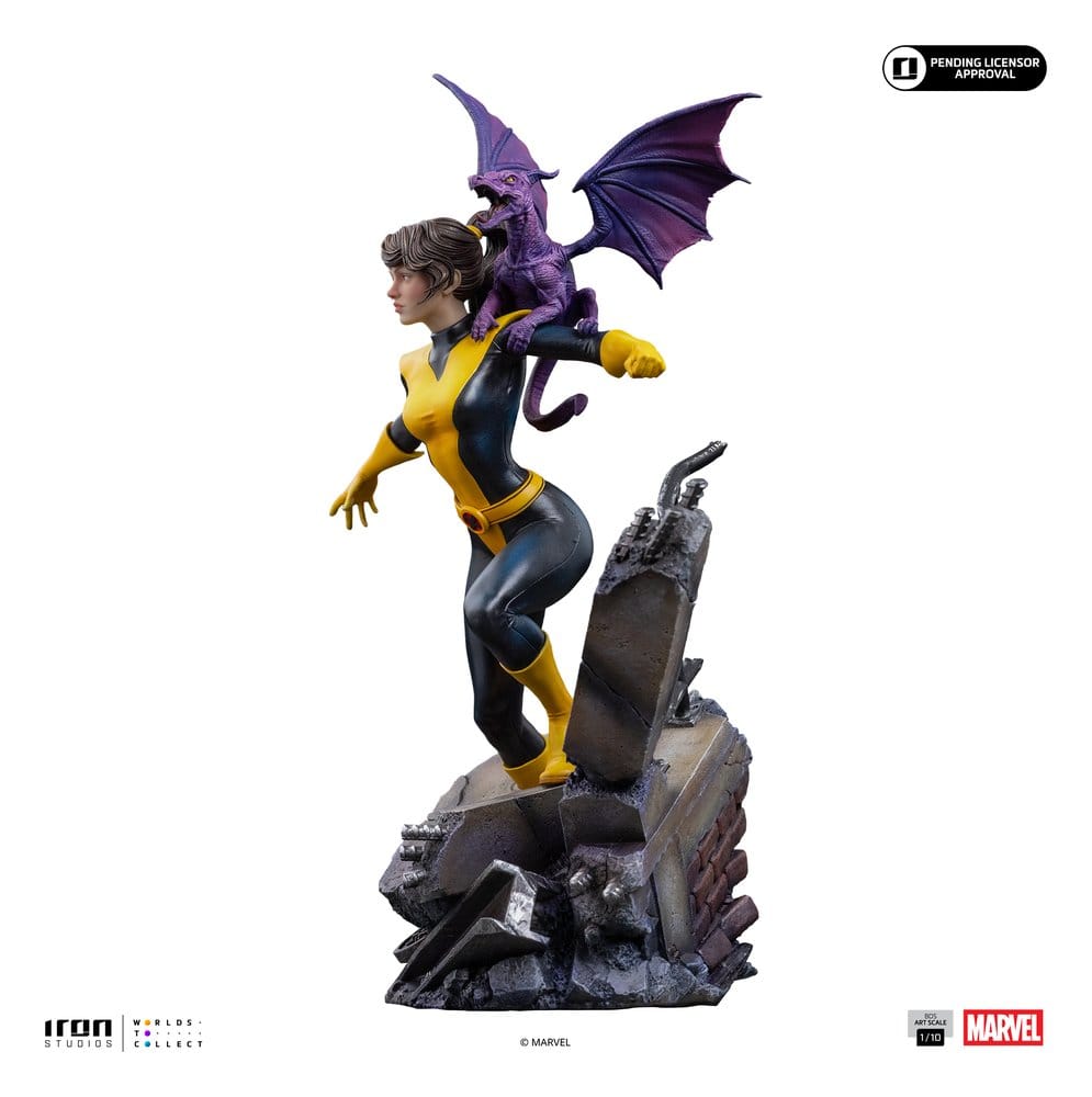 Marvel Kitty Pride & Lockheed X-Men Comics BDS Art Scale Statue 1/10 Kitty Pride & Lockheed 24 cm