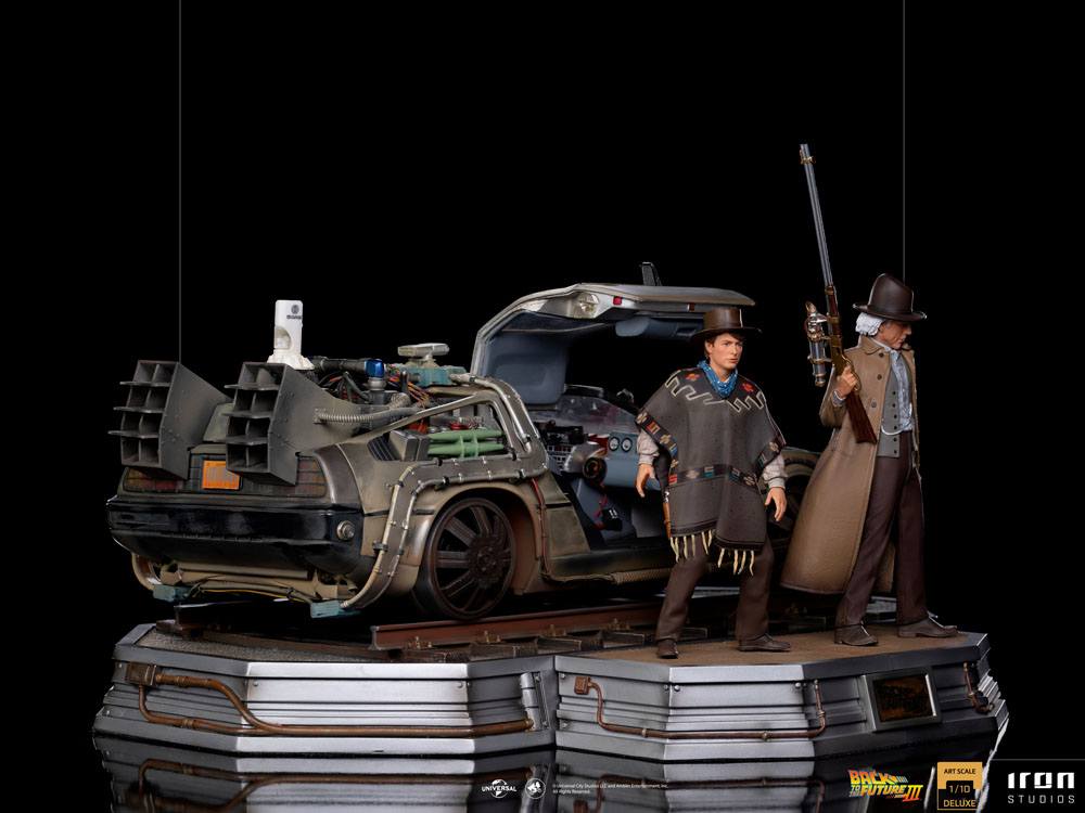 Back to the Future III Art Scale Statues 1/10 Full Set Deluxe 57 cm